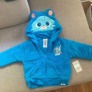 NWT Disney Star Wars Nubs Hooded blue zip up